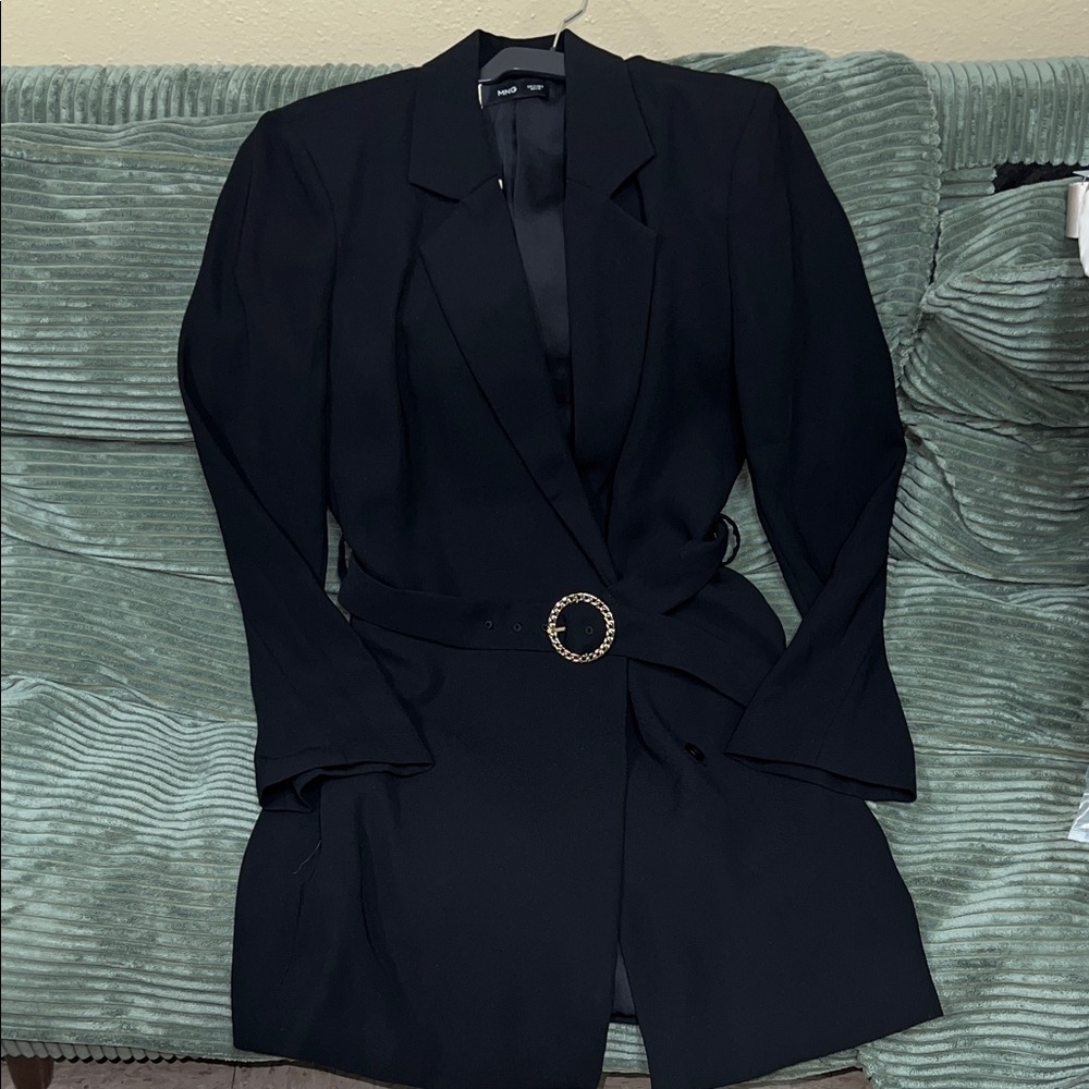 Mango Black Blazer Dress
